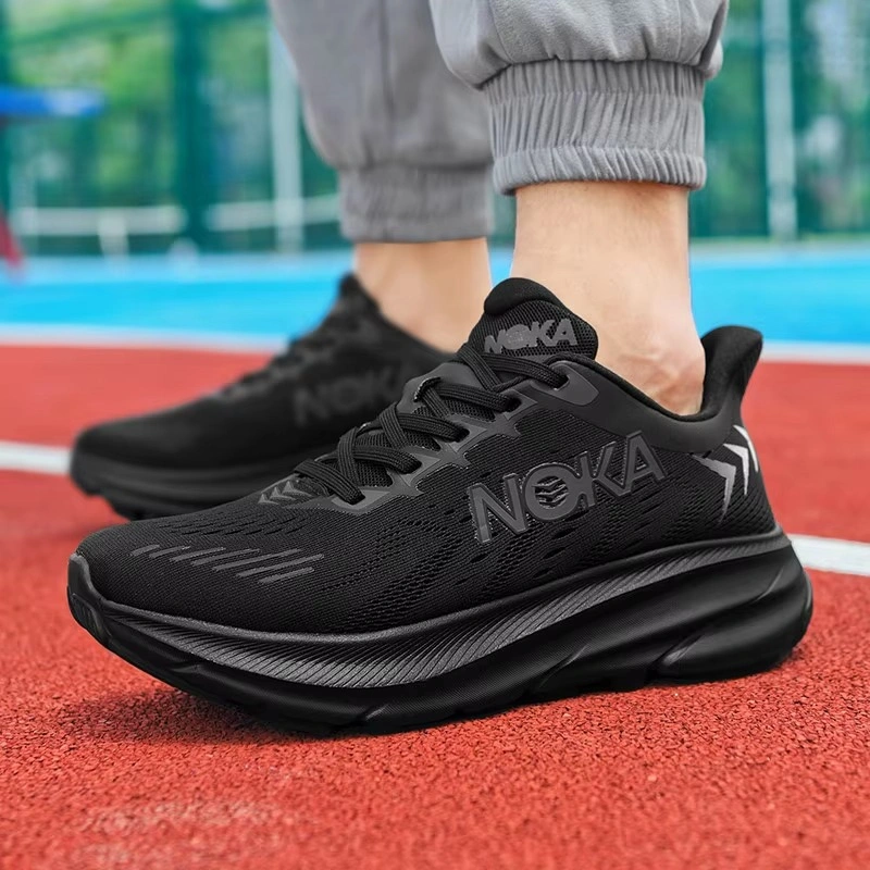 Customization Mens Lightweight Mesh Fabric Running Sneaker Trend Sports Anti-Slip Walking Shoes