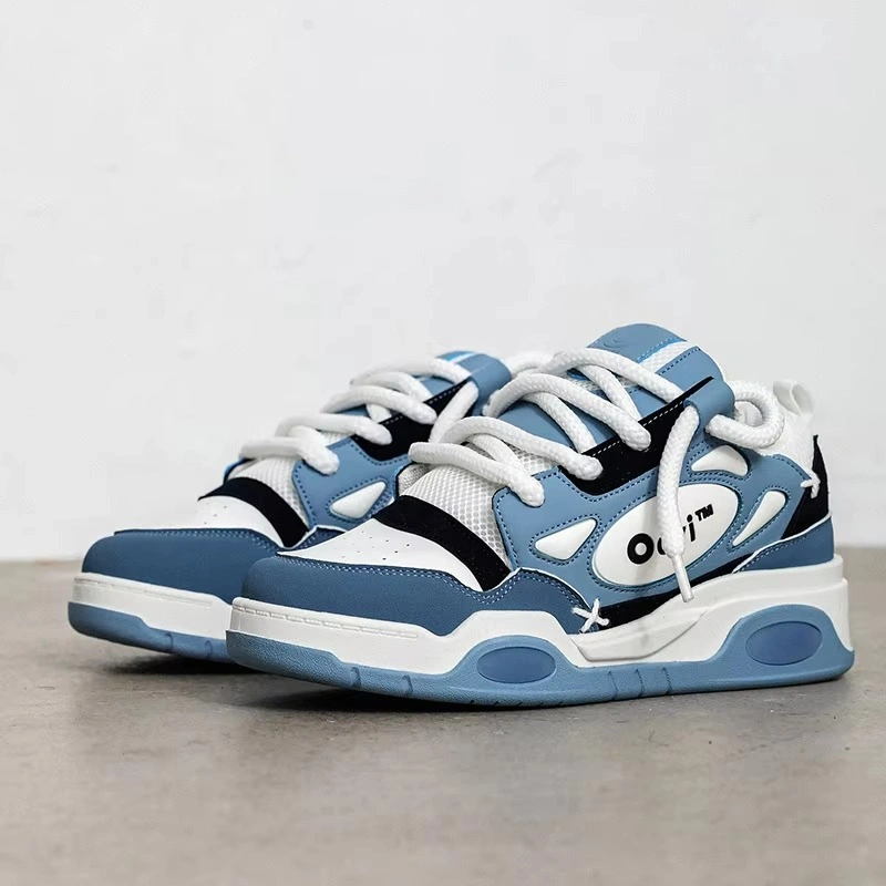 Men's Low Top Thick Sole Casual Shoes Height Increasing Board Shoes