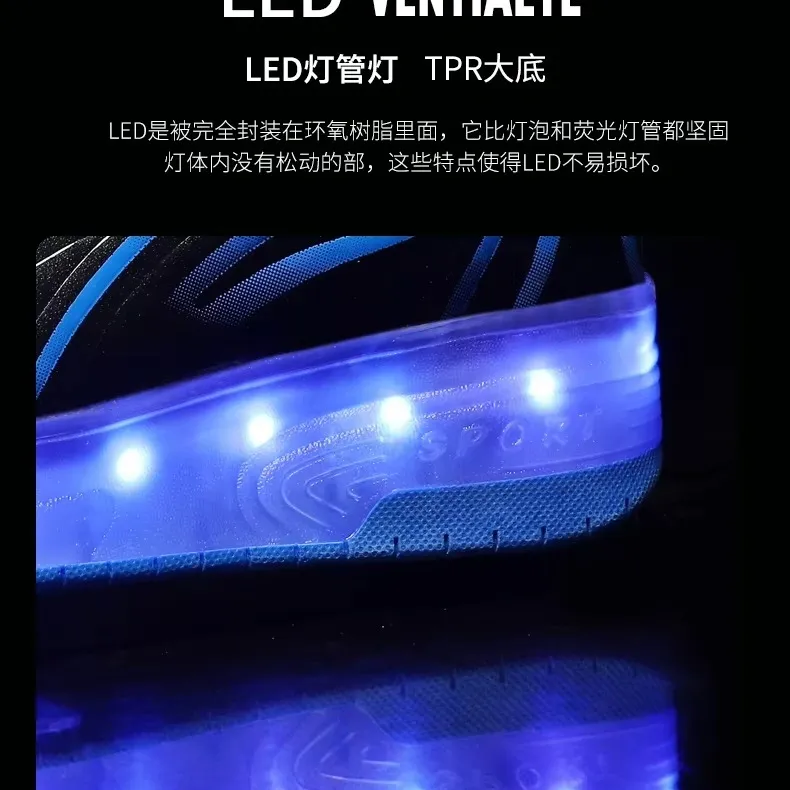 LED Roller Sneakers with Retractable Wheels USB Charge Kids Shoes