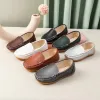 Baby Kids Slip On Loafers Anti-Slip Lighted Dress Shoes Boys Girls