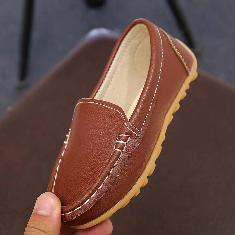 Baby Kids Slip On Loafers Anti-Slip Lighted Dress Shoes Boys Girls