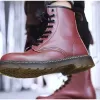 Men Women Martens Boots British Retro Leather High-Top Workwear