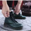 Men Women Martens Boots British Retro Leather High-Top Workwear