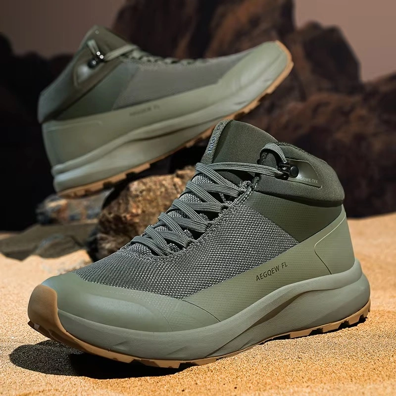 Waterproof Hiking Boots Lightweight Non-Slip Cushioning Heightened Elastic