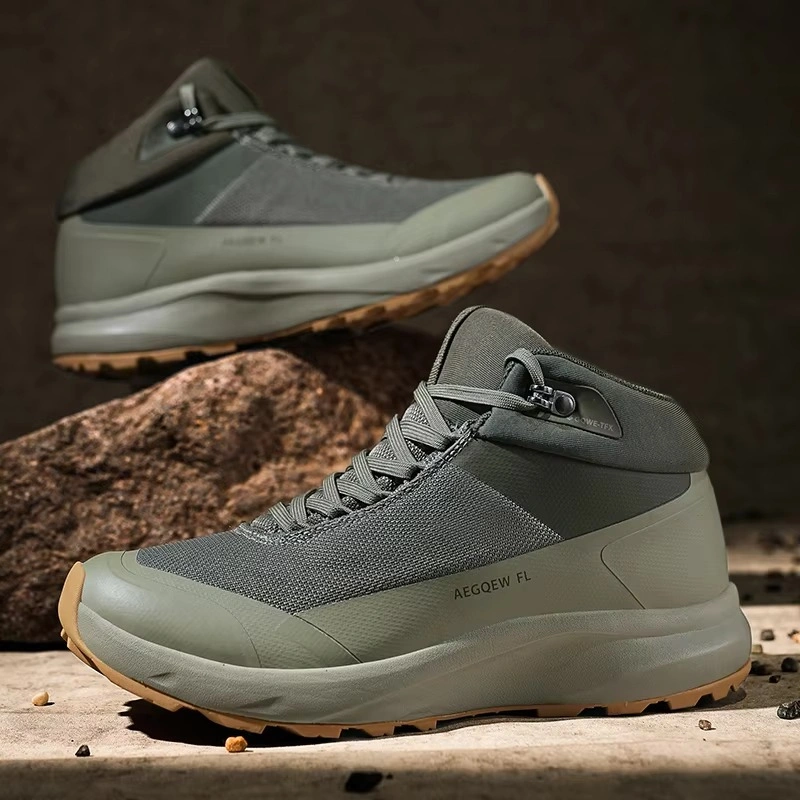 Waterproof Hiking Boots Lightweight Non-Slip Cushioning Heightened Elastic