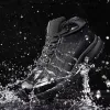 Waterproof Hiking Boots Lightweight Non-Slip Cushioning Heightened Elastic