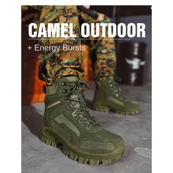 Men's Military Combat Boots High-Top EVA Anti-Slip Outdoor Climbing