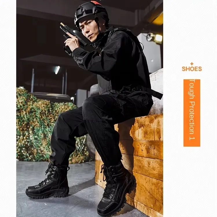 Men's Military Combat Boots High-Top EVA Anti-Slip Outdoor Climbing