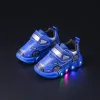 PU Leather Led Lights Children Shoes Kids Sneakers Fashion Casual