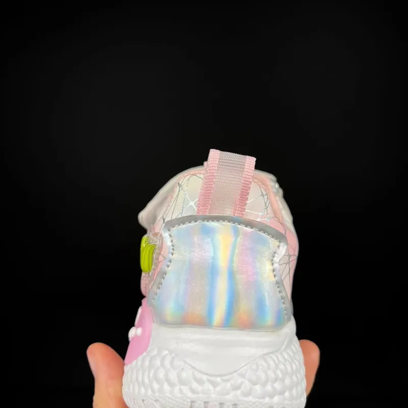 Girls Cartoon Princess Chunky Casual Shoes LED Light Sports