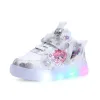 Children's LED Toddler Sneakers Soft-Soled Breathable Light Casual Shoes
