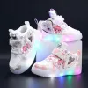 Children's LED Toddler Sneakers Soft-Soled Breathable Light Casual Shoes