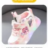 Children's LED Toddler Sneakers Soft-Soled Breathable Light Casual Shoes