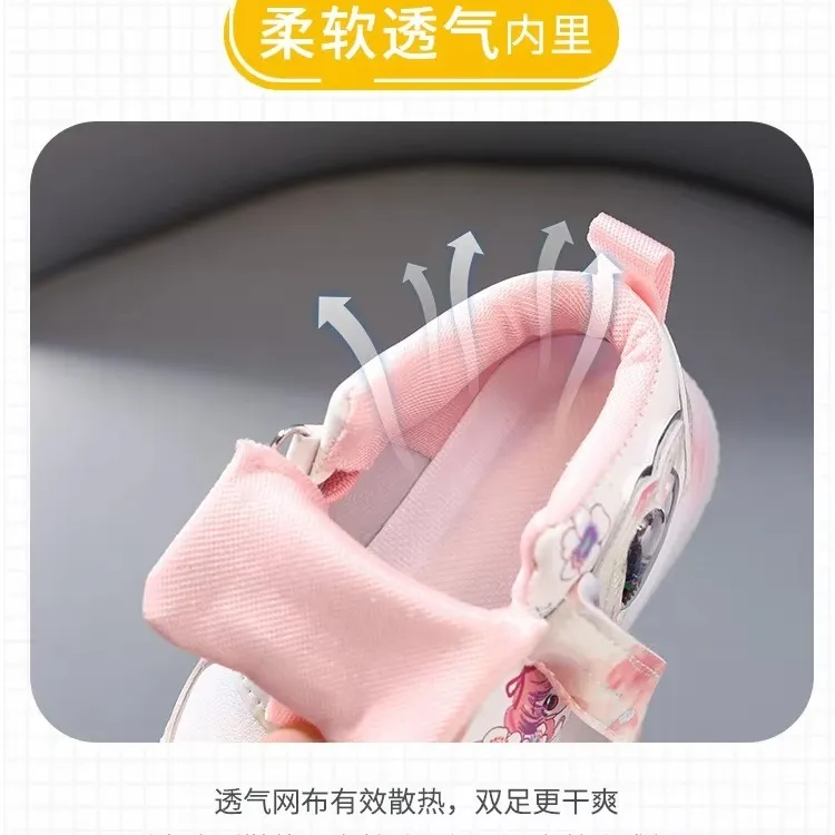 Children's LED Toddler Sneakers Soft-Soled Breathable Light Casual Shoes