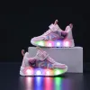 Cartoon LED Lights Sneakers For Girls Kids Sneakers Shoes