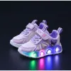 Cartoon LED Lights Sneakers For Girls Kids Sneakers Shoes