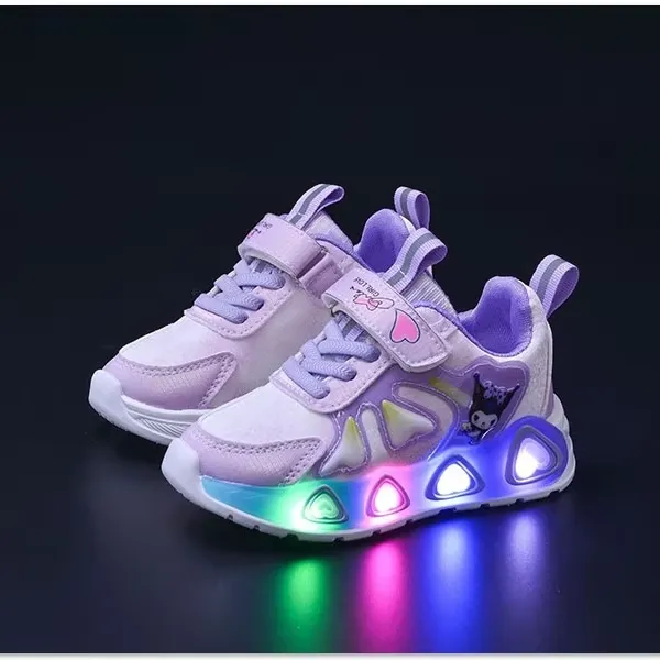 Cartoon LED Lights Sneakers For Girls Kids Sneakers Shoes