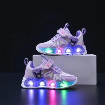 Cartoon LED Lights Sneakers For Girls Kids Sneakers Shoes