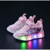 Cartoon LED Lights Sneakers For Girls Kids Sneakers Shoes