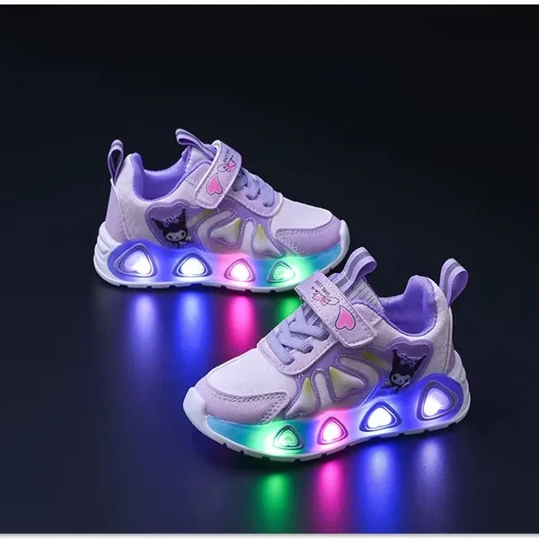 Cartoon LED Lights Sneakers For Girls Kids Sneakers Shoes