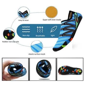 Custom Quick-Dry Barefoot Water Aqua Shoes Beach Pool Surf Yoga