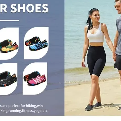 Custom Quick-Dry Barefoot Water Aqua Shoes Beach Pool Surf Yoga