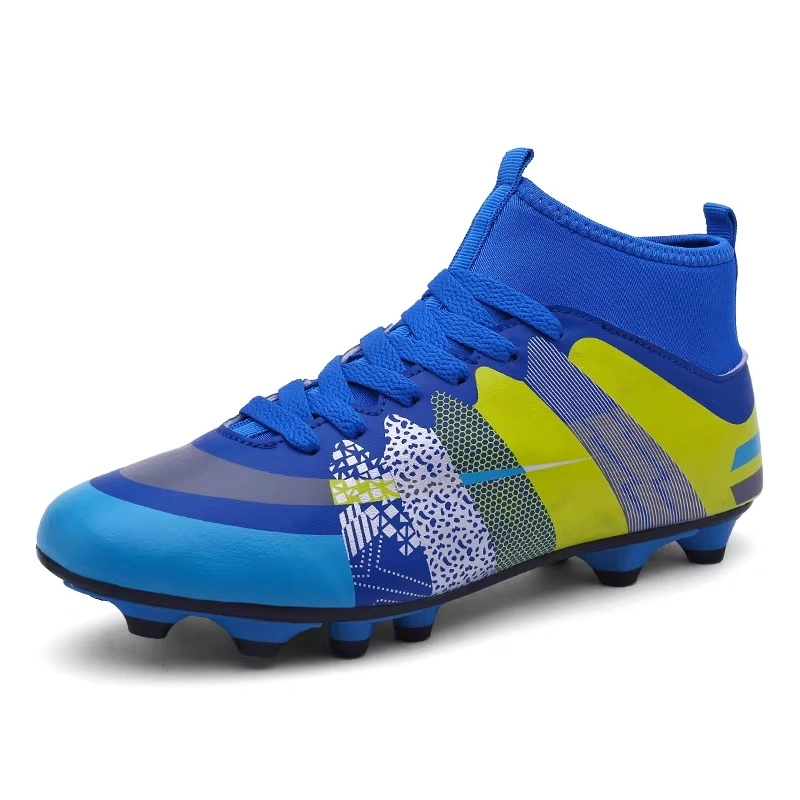 High Top Football Shoes FG HG Soccer Boots Unisex Sports