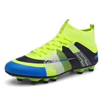 High Top Football Shoes FG HG Soccer Boots Unisex Sports