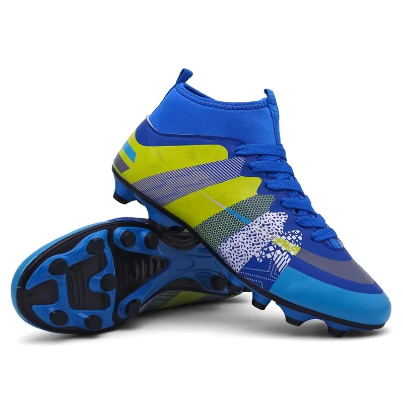 High Top Football Shoes FG HG Soccer Boots Unisex Sports