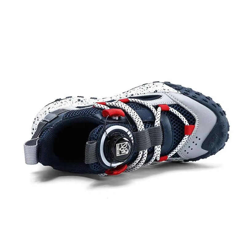 Kids Hiking Shoes Lightweight Breathable Quick Lace Tennis Sneakers
