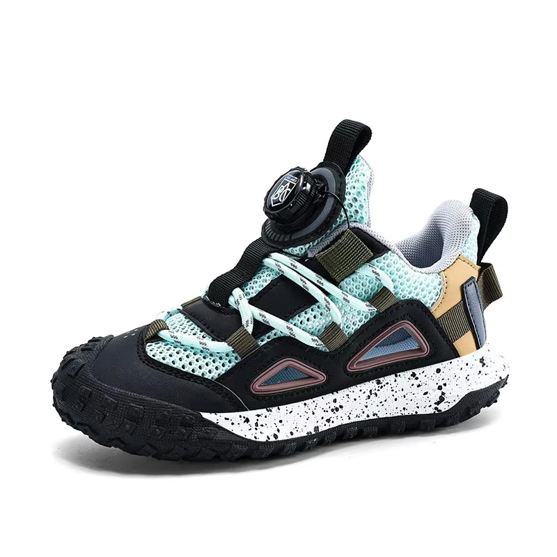 Kids Hiking Shoes Lightweight Breathable Quick Lace Tennis Sneakers