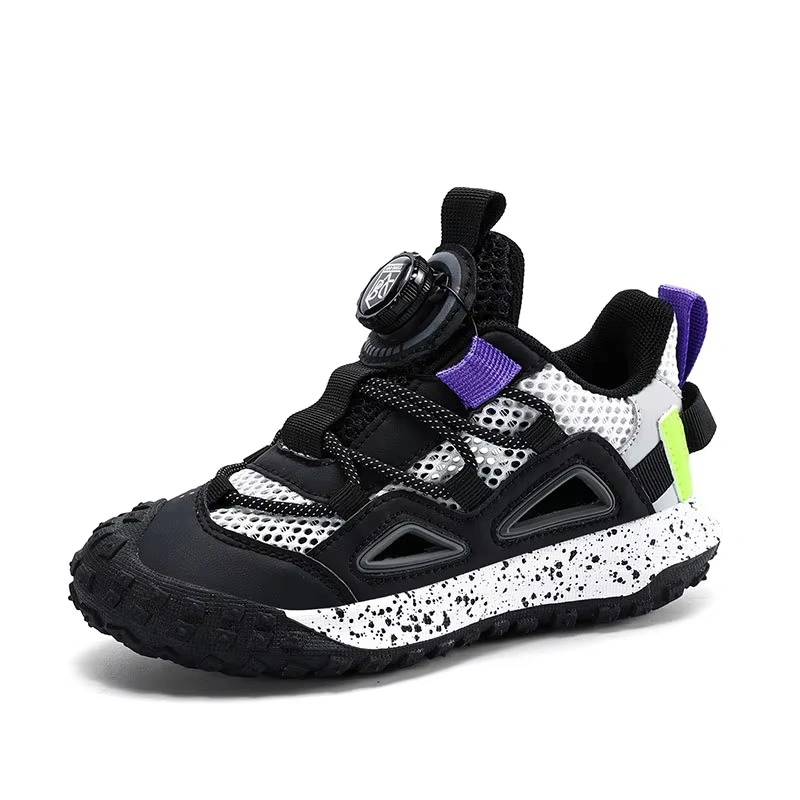 Kids Hiking Shoes Lightweight Breathable Quick Lace Tennis Sneakers