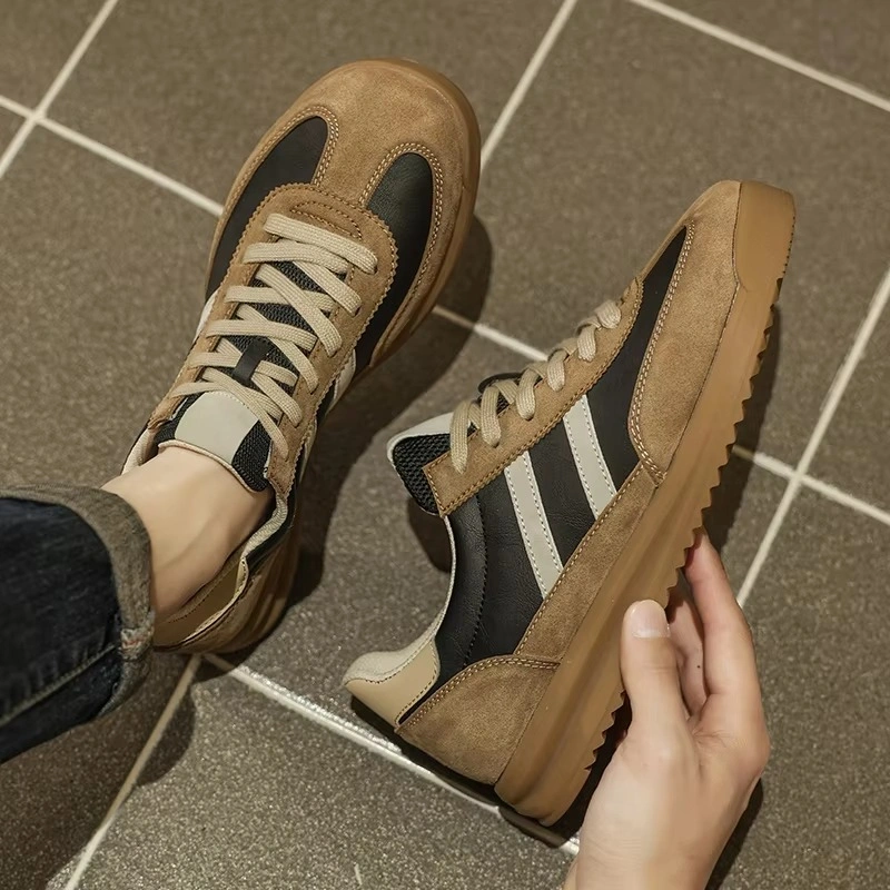 Men's Top Leather Shoes Business Casual Sneakers Customizable Hiking