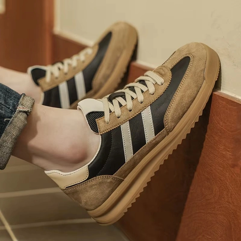 Men's Top Leather Shoes Business Casual Sneakers Customizable Hiking