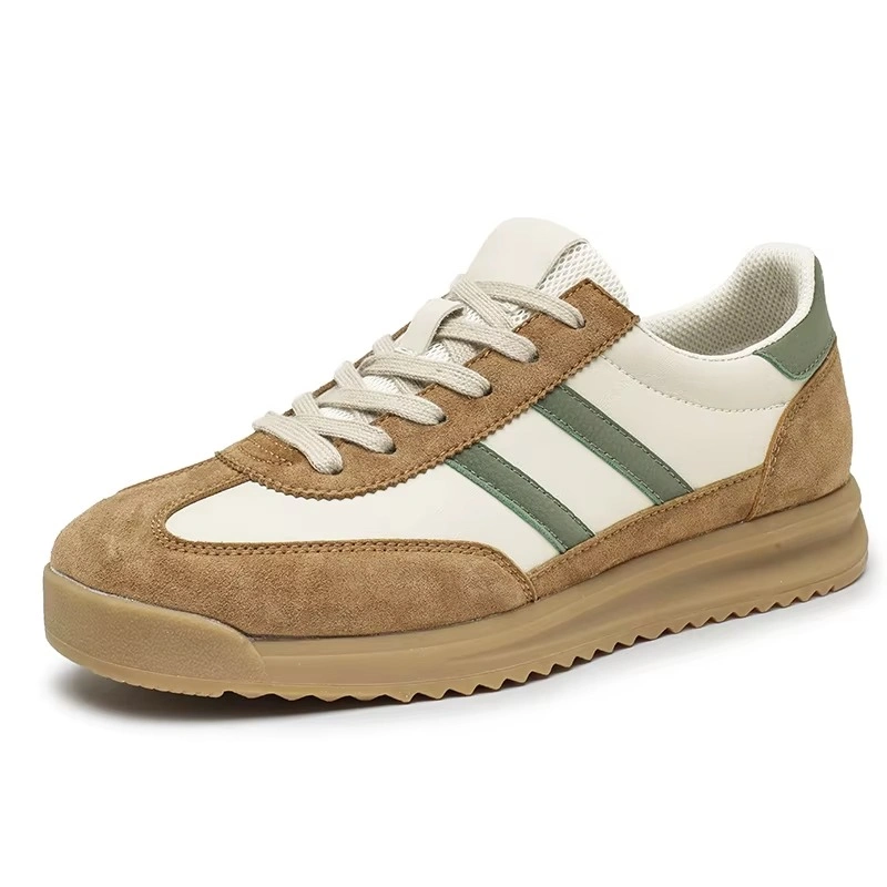 Men's Top Leather Shoes Business Casual Sneakers Customizable Hiking