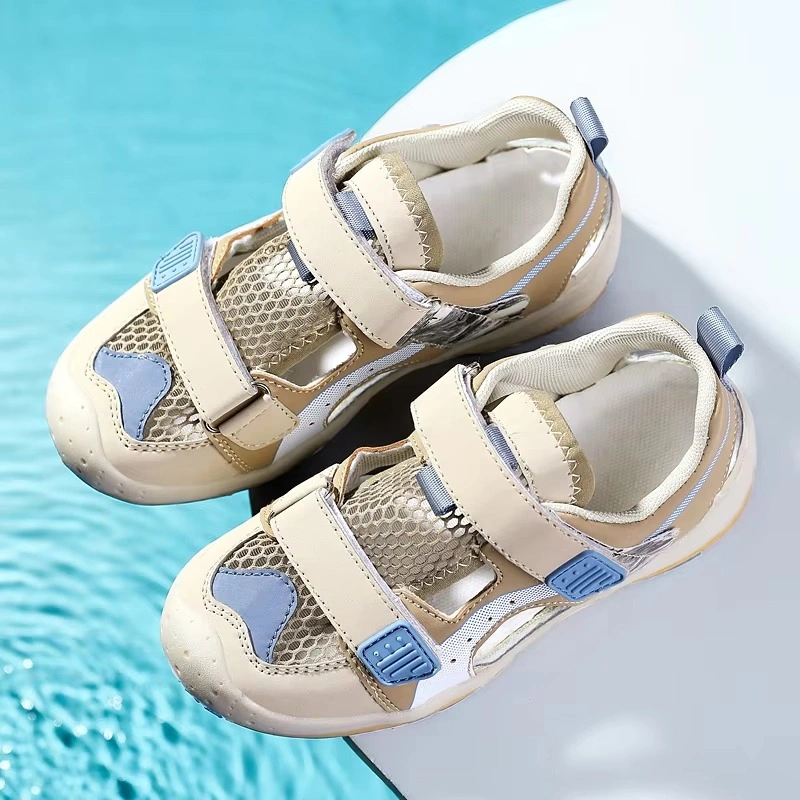 Kids Closed Toe Outdoor Sandals Baby Hiking Safety Beach Shoes