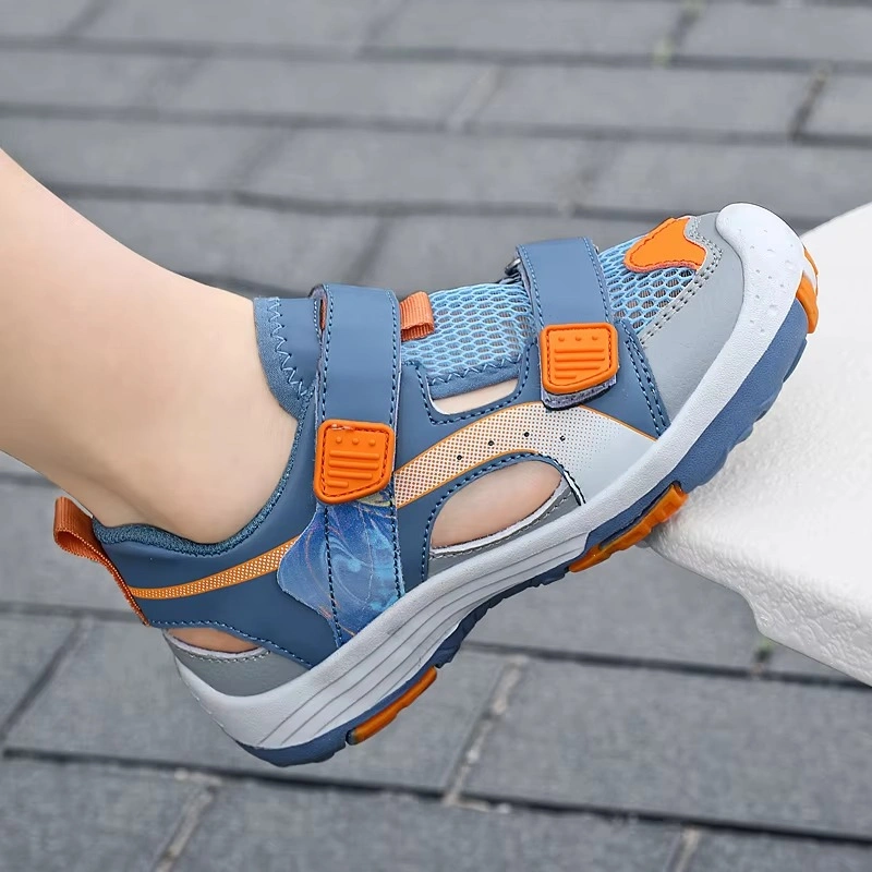 Kids Closed Toe Outdoor Sandals Baby Hiking Safety Beach Shoes