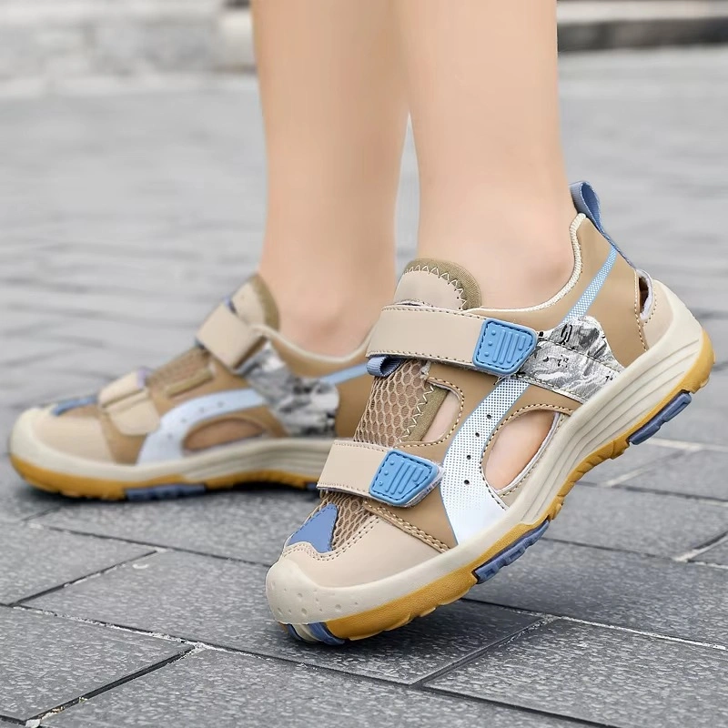 Kids Closed Toe Outdoor Sandals Baby Hiking Safety Beach Shoes