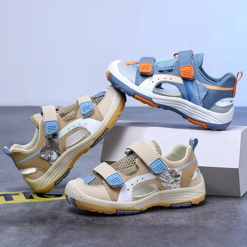 Kids Closed Toe Outdoor Sandals Baby Hiking Safety Beach Shoes