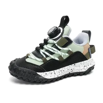 Kids Outdoor Sneakers Quick Lace School Walking Shoes