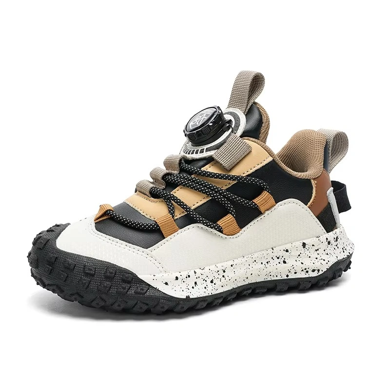 Kids Outdoor Sneakers Quick Lace School Walking Shoes